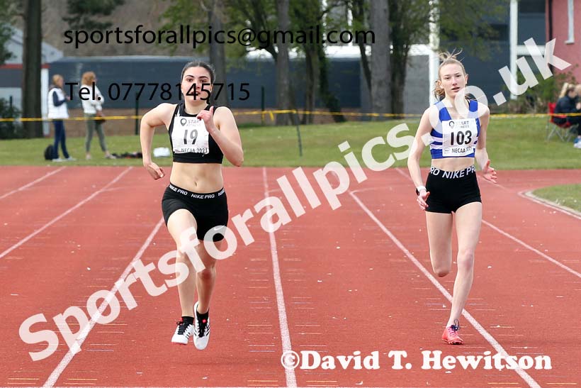200 metres, 2021 NECAA Open Graded Meeting, Morpeth. Photo: David T. Hewitson/Sports for All Pics